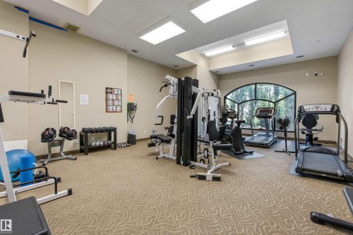 #105 10108 125 St Nw, Edmonton, AB - Indoor Photo Showing Gym Room