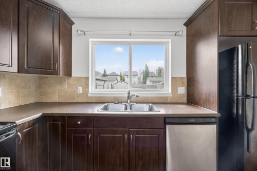 3634 12 Street Nw, Edmonton, AB - Indoor Photo Showing Kitchen With Double Sink