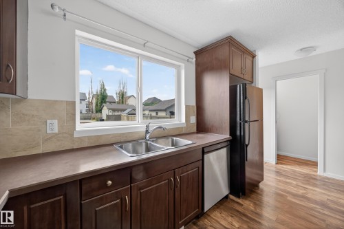 3634 12 Street Nw, Edmonton, AB - Indoor Photo Showing Kitchen With Double Sink