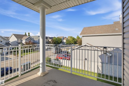 Private balcony with concrete flooring - #95 3040 Spence Wd Sw, Edmonton, AB - Outdoor With Exterior