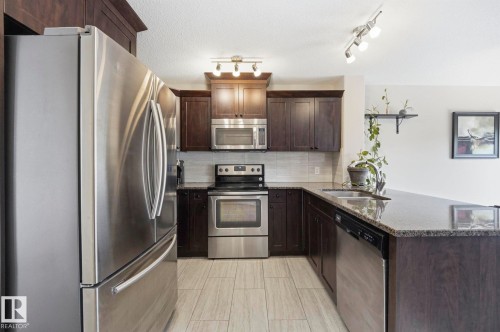 10245 152 Street Nw, Edmonton, AB - Indoor Photo Showing Kitchen With Double Sink With Upgraded Kitchen