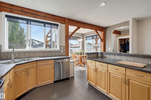 1846 Towne Centre Boulevard Nw, Edmonton, AB - Indoor Photo Showing Kitchen With Double Sink