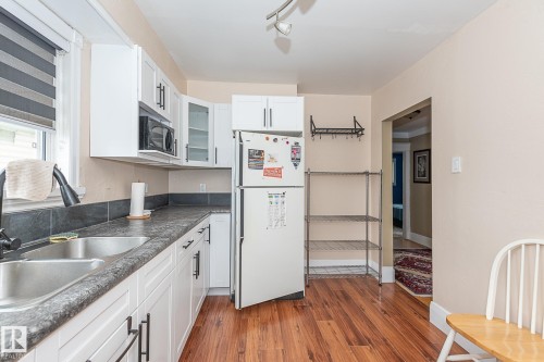 9623 110A Avenue Nw, Edmonton, AB - Indoor Photo Showing Kitchen With Double Sink