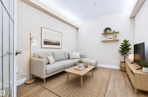 #108 11650 79 Av Nw, Edmonton, AB - Indoor Photo Showing Living Room