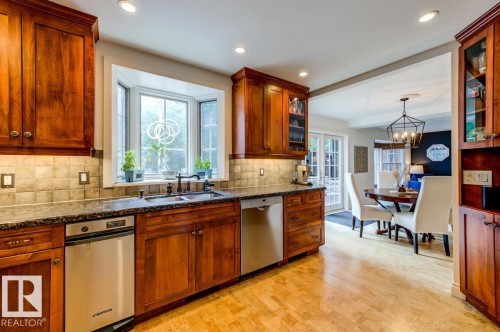 11619 Saskatchewan Drive Nw, Edmonton, AB - Indoor Photo Showing Kitchen With Double Sink
