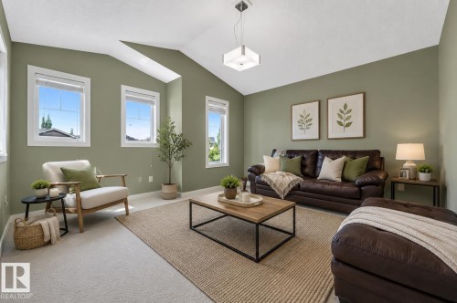 3433 Goodridge Link Link Nw, Edmonton, AB - Indoor Photo Showing Living Room