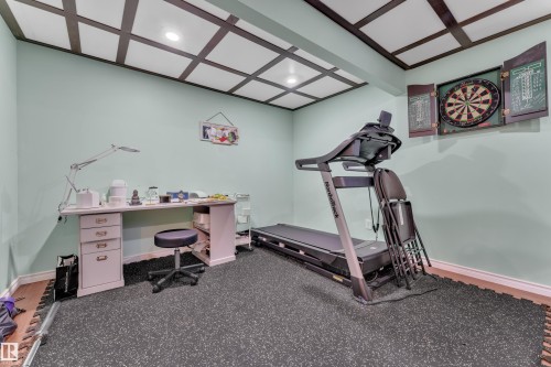 3433 Goodridge Link Link Nw, Edmonton, AB - Indoor Photo Showing Gym Room