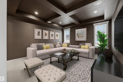 93 Sheppard Way, Leduc, AB - Indoor Photo Showing Living Room