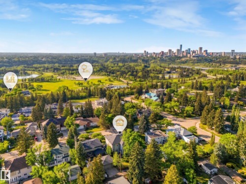 Expansive green spaces and mature trees surrounding the property - 8927 120 Street Nw, Edmonton, AB - Outdoor With View
