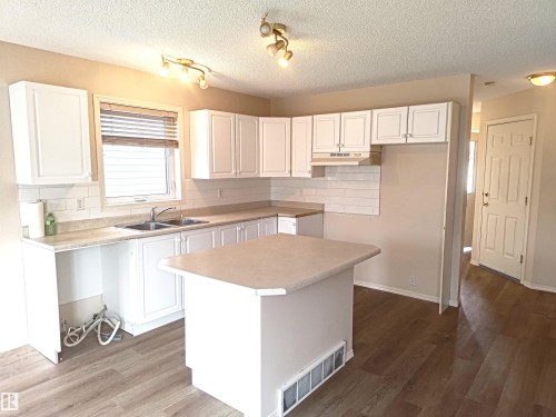 #26 13403 Cumberland Rd Nw, Edmonton, AB - Indoor Photo Showing Kitchen With Double Sink