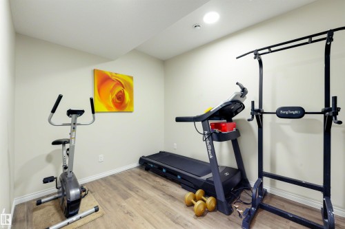 2422 Cassidy Way Sw, Edmonton, AB - Indoor Photo Showing Gym Room