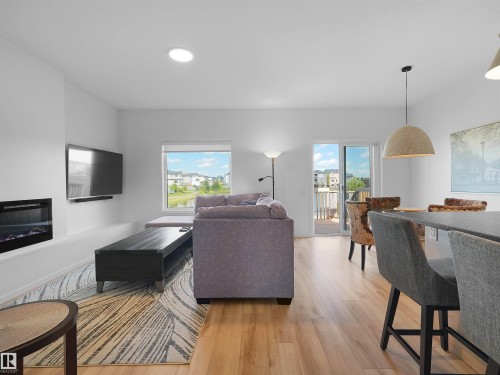 4597 66 Street, Beaumont, AB - Indoor With Fireplace