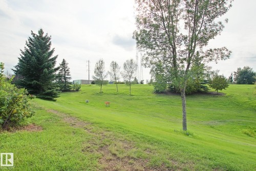 Expansive grounds featuring a manicured lawn with mature landscaping, including established evergreen and deciduous trees - #42 4350 23 St Nw, Edmonton, AB - Outdoor With View