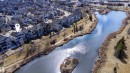551 Stewart Crescent Sw, Edmonton, AB  - Outdoor With Body Of Water With View 