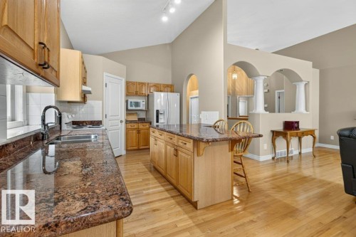 925 Burrows Crescent Nw, Edmonton, AB - Indoor Photo Showing Kitchen With Double Sink