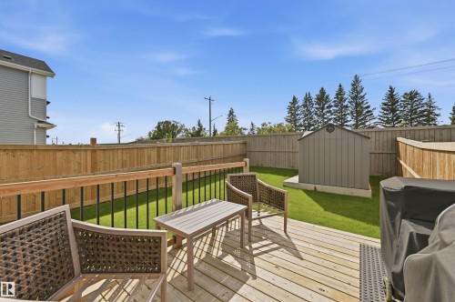 185 Larch Crescent, Leduc, AB - Outdoor With Deck Patio Veranda With Backyard