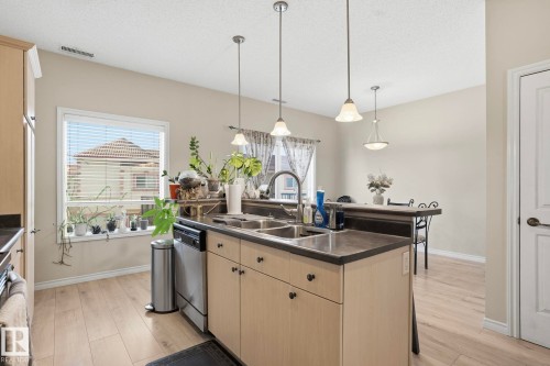 #52 13825 155 Av Nw, Edmonton, AB - Indoor Photo Showing Kitchen With Double Sink