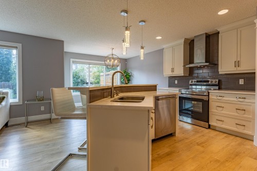 522 174A Street Sw, Edmonton, AB - Indoor Photo Showing Kitchen With Double Sink