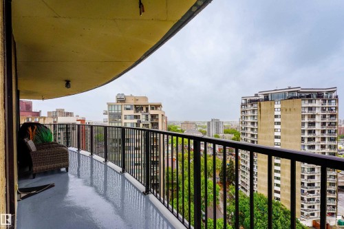 #1501 11710 100 Av Nw, Edmonton, AB - Outdoor With Balcony With Exterior