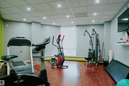 #1501 11710 100 Av Nw, Edmonton, AB - Indoor Photo Showing Gym Room