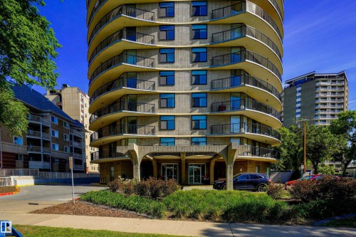 #1501 11710 100 Av Nw, Edmonton, AB - Outdoor With Balcony With Facade