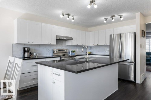 21247 91 Avenue Nw, Edmonton, AB - Indoor Photo Showing Kitchen With Double Sink With Upgraded Kitchen