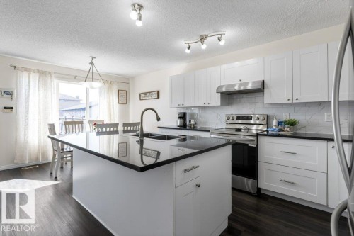 21247 91 Avenue Nw, Edmonton, AB - Indoor Photo Showing Kitchen With Double Sink With Upgraded Kitchen