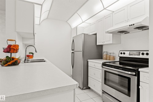 #307 911 Rabbit Hill Rd Nw, Edmonton, AB - Indoor Photo Showing Kitchen With Double Sink