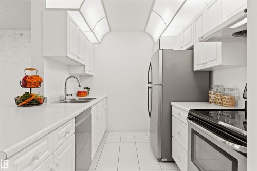 #307 911 Rabbit Hill Rd Nw, Edmonton, AB - Indoor Photo Showing Kitchen With Double Sink