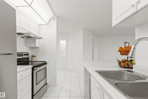 #307 911 Rabbit Hill Rd Nw, Edmonton, AB - Indoor Photo Showing Kitchen With Double Sink