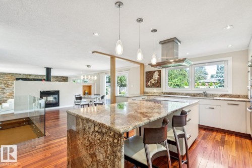 15304 Rio Terrace Drive Nw, Edmonton, AB - Indoor Photo Showing Kitchen With Upgraded Kitchen