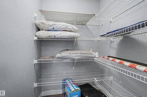 Corner wire shelving system - 1602 Chapman Way Sw, Edmonton, AB - Indoor With Storage