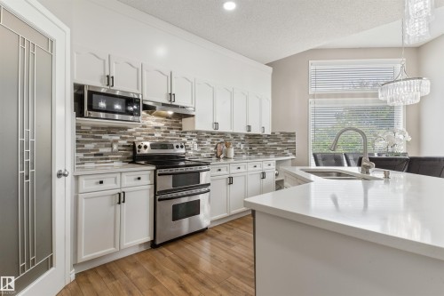 1235 Ormsby Lane Nw, Edmonton, AB - Indoor Photo Showing Kitchen With Double Sink With Upgraded Kitchen