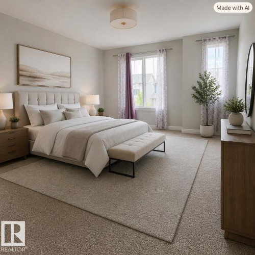 803 Secord Boulevard Nw, Edmonton, AB - Indoor Photo Showing Bedroom