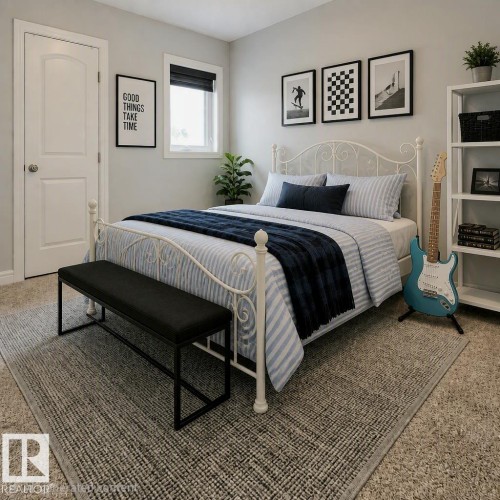 803 Secord Boulevard Nw, Edmonton, AB - Indoor Photo Showing Bedroom