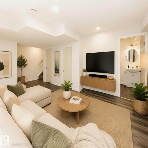 803 Secord Boulevard Nw, Edmonton, AB - Indoor Photo Showing Living Room