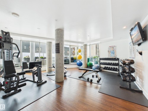 #307 11969 Jasper Av Nw, Edmonton, AB - Indoor Photo Showing Gym Room