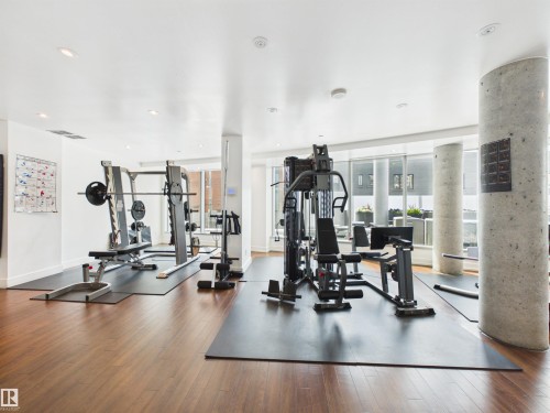 #307 11969 Jasper Av Nw, Edmonton, AB - Indoor Photo Showing Gym Room