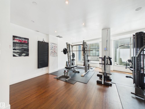 #307 11969 Jasper Av Nw, Edmonton, AB - Indoor Photo Showing Gym Room