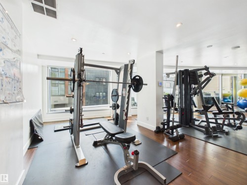 #307 11969 Jasper Av Nw, Edmonton, AB - Indoor Photo Showing Gym Room