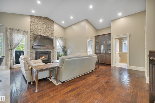 6504 37 Avenue, Beaumont, AB - Indoor With Fireplace