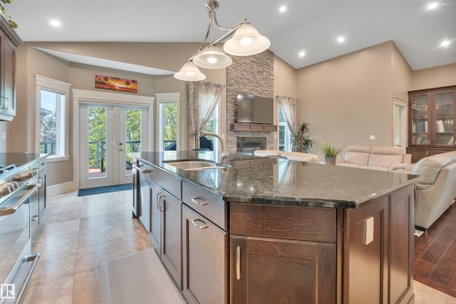 6504 37 Avenue, Beaumont, AB - Indoor Photo Showing Kitchen With Double Sink With Upgraded Kitchen