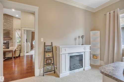 6504 37 Avenue, Beaumont, AB - Indoor With Fireplace