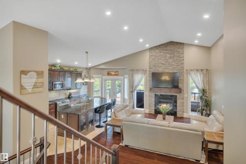 6504 37 Avenue, Beaumont, AB - Indoor With Fireplace