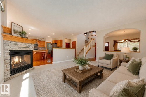 11503 15 Avenue Nw, Edmonton, AB - Indoor Photo Showing Living Room With Fireplace