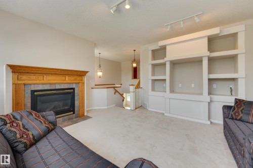 11503 15 Avenue Nw, Edmonton, AB - Indoor Photo Showing Living Room With Fireplace