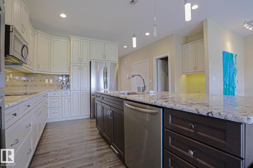 #16 8132 217 St Nw, Edmonton, AB - Indoor Photo Showing Kitchen With Upgraded Kitchen