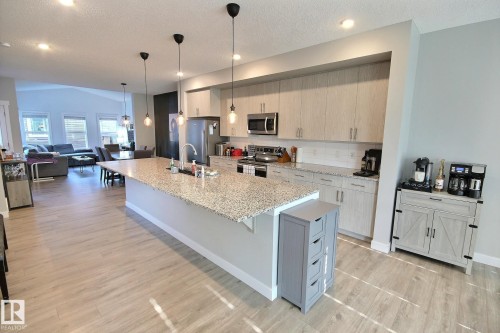 17455 77 Street Nw, Edmonton, AB - Indoor Photo Showing Kitchen With Double Sink With Upgraded Kitchen