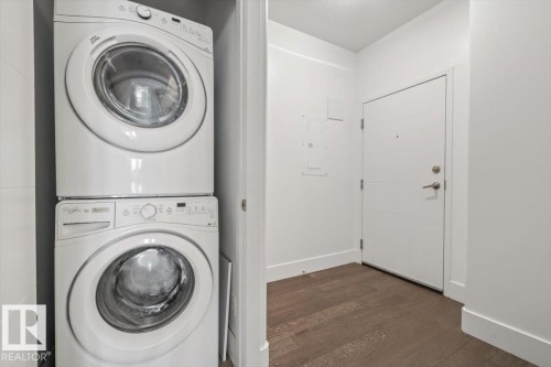 #104 10030 83 Av Nw, Edmonton, AB - Indoor Photo Showing Laundry Room