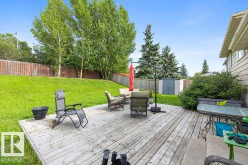 57 Patterson Crescent, St. Albert, AB - Outdoor With Deck Patio Veranda With Backyard